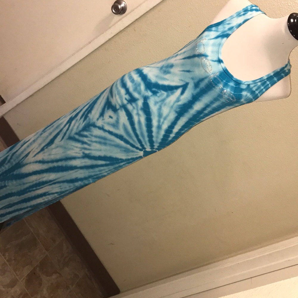 Tie dye Bebe maxi dress